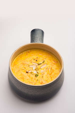 Carrot Kheer or payasam also known as Gajar ki Khirの写真素材