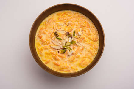Carrot Kheer or payasam also known as Gajar ki Khirの写真素材