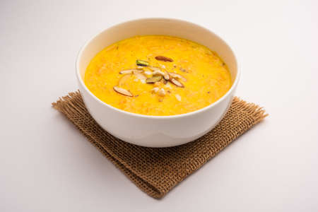 Carrot Kheer or payasam also known as Gajar ki Khirの写真素材