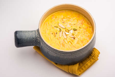 Carrot Kheer or payasam also known as Gajar ki Khirの写真素材