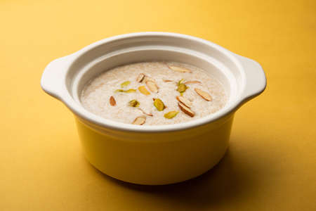 healthy rajgira kheer or amaranth sweet porridgeの写真素材