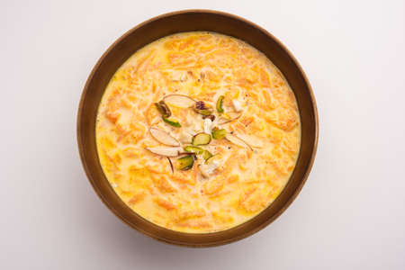 Carrot Kheer or payasam also known as Gajar ki Khirの写真素材