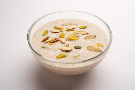 healthy rajgira kheer or amaranth sweet porridgeの写真素材