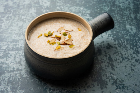 healthy rajgira kheer or amaranth sweet porridgeの写真素材