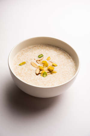 healthy rajgira kheer or amaranth sweet porridgeの写真素材