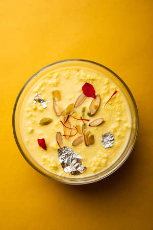 Paneer Payasam or Cottage cheese kheer or khirの写真素材