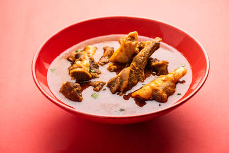 Mutton OR Gosht Masala OR indian lamb rogan josh with some seasoning, served with Naan, paratha or...