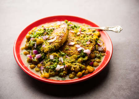 Ragda pattice is a dish of mashed potato patties and pea sauce, and is part of the street food...