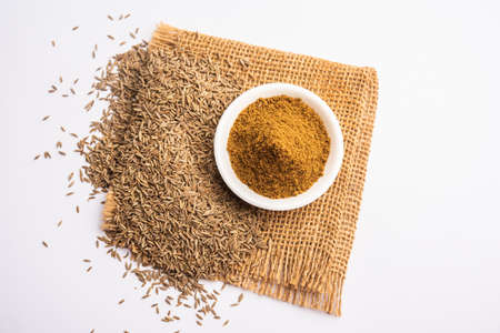 Cumin Seeds dust or  Jeera Powder, Indian spicesの写真素材
