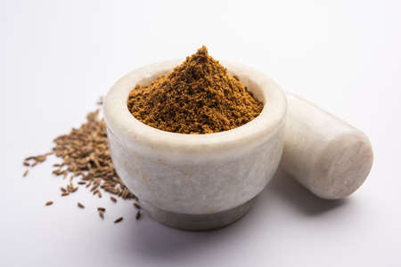 Cumin Seeds dust or  Jeera Powder, Indian spicesの写真素材