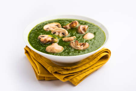 Palak Mushroom is a healthy and delicious dish of sauteed button mushrooms and aromatics in a creamy...