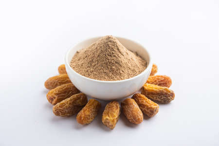 Dates powder made up of dried khajoor or kharikの写真素材