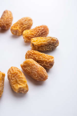 Kharik is a dry date or dates palm fruit or Khajoorの写真素材