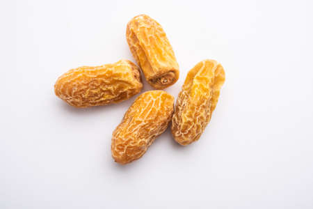 Kharik is a dry date or dates palm fruit or Khajoorの写真素材