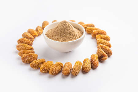 Dates powder made up of dried khajoor or kharikの写真素材