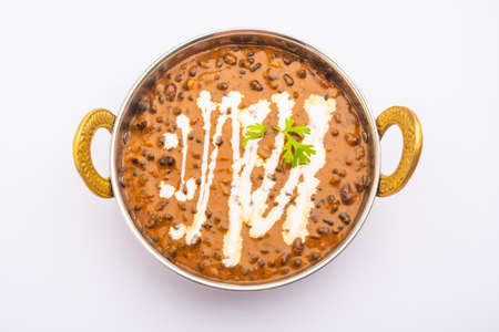 dal makhani or dal makhni is a north Indian recipe, served in bowl, selective focusの写真素材