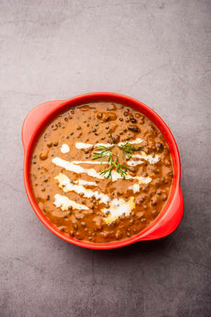 dal makhani or dal makhni is a north Indian recipe, served in bowl, selective focusの写真素材