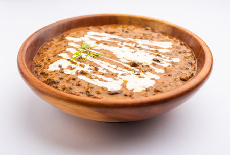 dal makhani or dal makhni is a north Indian recipe, served in bowl, selective focusの写真素材