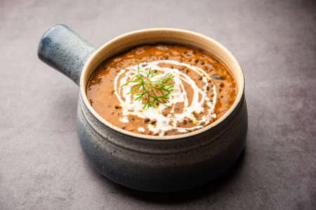 dal makhani or dal makhni is a north Indian recipe, served in bowl, selective focusの写真素材