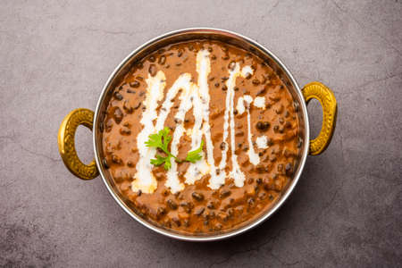 dal makhani or dal makhni is a north Indian recipe, served in bowl, selective focusの写真素材