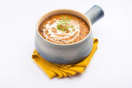 dal makhani or dal makhni is a north Indian recipe, served in bowl, selective focusの写真素材