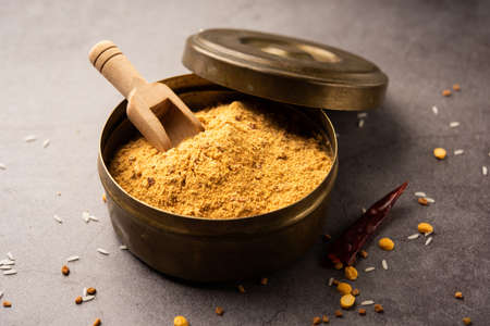 Idli Podi or chutney Powder- dry condiment for South Indian breakfastの写真素材