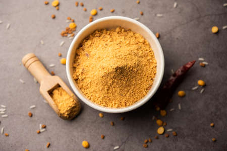 Idli Podi or chutney Powder- dry condiment for South Indian breakfastの写真素材