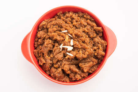 Anjeer ka halwa or Fig sheera or halvaの写真素材