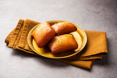 Chitrakoot, chitrakut is Bengali Indian sweet made from Paneer, flour, semolina, khoya, sugarの写真素材