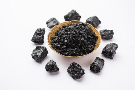 Shilajit or shilajeet is an ayurvedic medicine found primarily in the rocks of the Himalayas