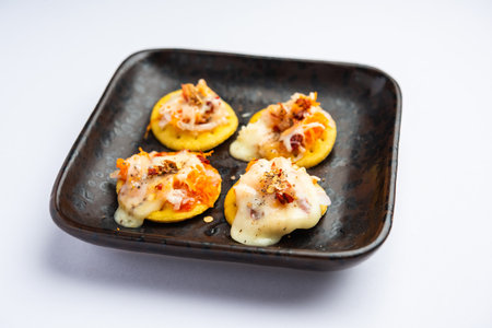Papdi pizza are mini food bites, Indian kids favourite party snack