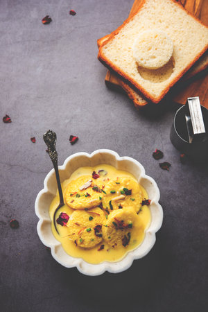 Bread Rasmalai is the tweaked version of traditional Ras malai using bread slices instead of paneer