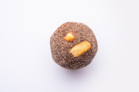 Nachni laddu or Ragi laddoo or sweet balls made using finger millet, jaggery and ghee