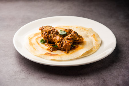 Chicken curry dosa is a south indian non vegetarian recipe