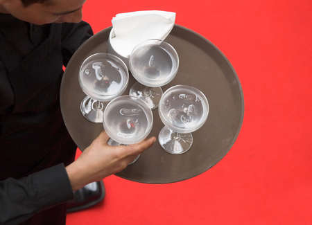 Serving Soda at Red Carpet Eventの写真素材