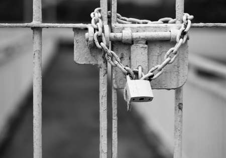 Locked Gateの写真素材