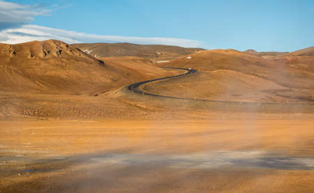 S curve roadの写真素材