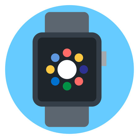 Smartwatch icon. Flat illustration of smartwatch icon for web designのイラスト素材