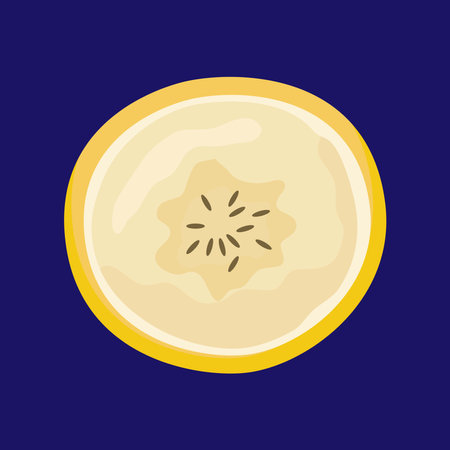 Slice of lemon icon. Flat illustration of slice of lemon vector icon for webのイラスト素材