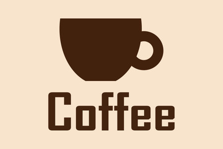 Coffee design over beige background, vector illustration. Eps 10.のイラスト素材