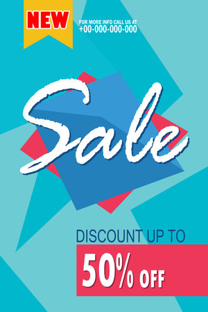 Sale banner template design, Big sale special offer. end of season special offer banner. vector illustrationのイラスト素材