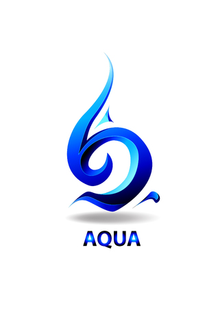 Aqua logoのイラスト素材