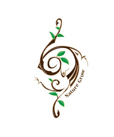 Logo Symbol Element Nature Growのイラスト素材