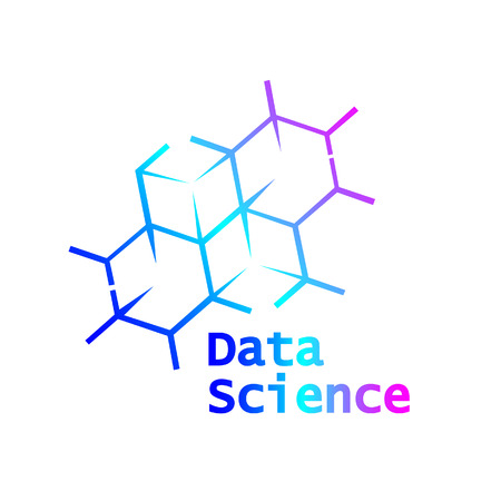 Data Science Logo Icon Design Vectorのイラスト素材
