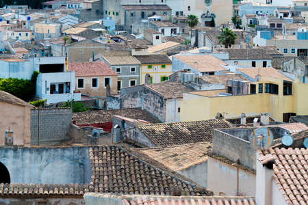 Aerial view of Typical Mediterranean Houses