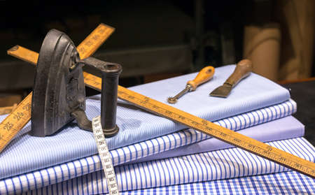 Still Life of Tailor's Shop with Tools of the Trade and Cloth
