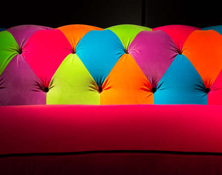 Multi-colored Vibriant Sofaの写真素材