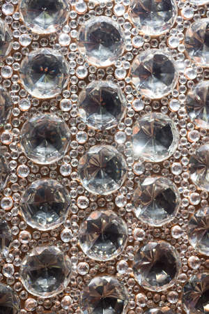 Ornate and Beautiful Cut Glass Bead Background