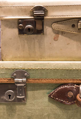 Worn, Tatty and Used Suitcasesの写真素材