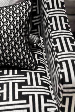 Modern and Contemporary Pattern Design Soft Comfortable Chair and Cushionsの写真素材